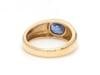 Natural 1.55cts blue sapphire ring in 18k gold - 2