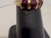 Affordable 6 Square Garnet Ring 14 Karat Yellow Gold Size 6.75 - 16