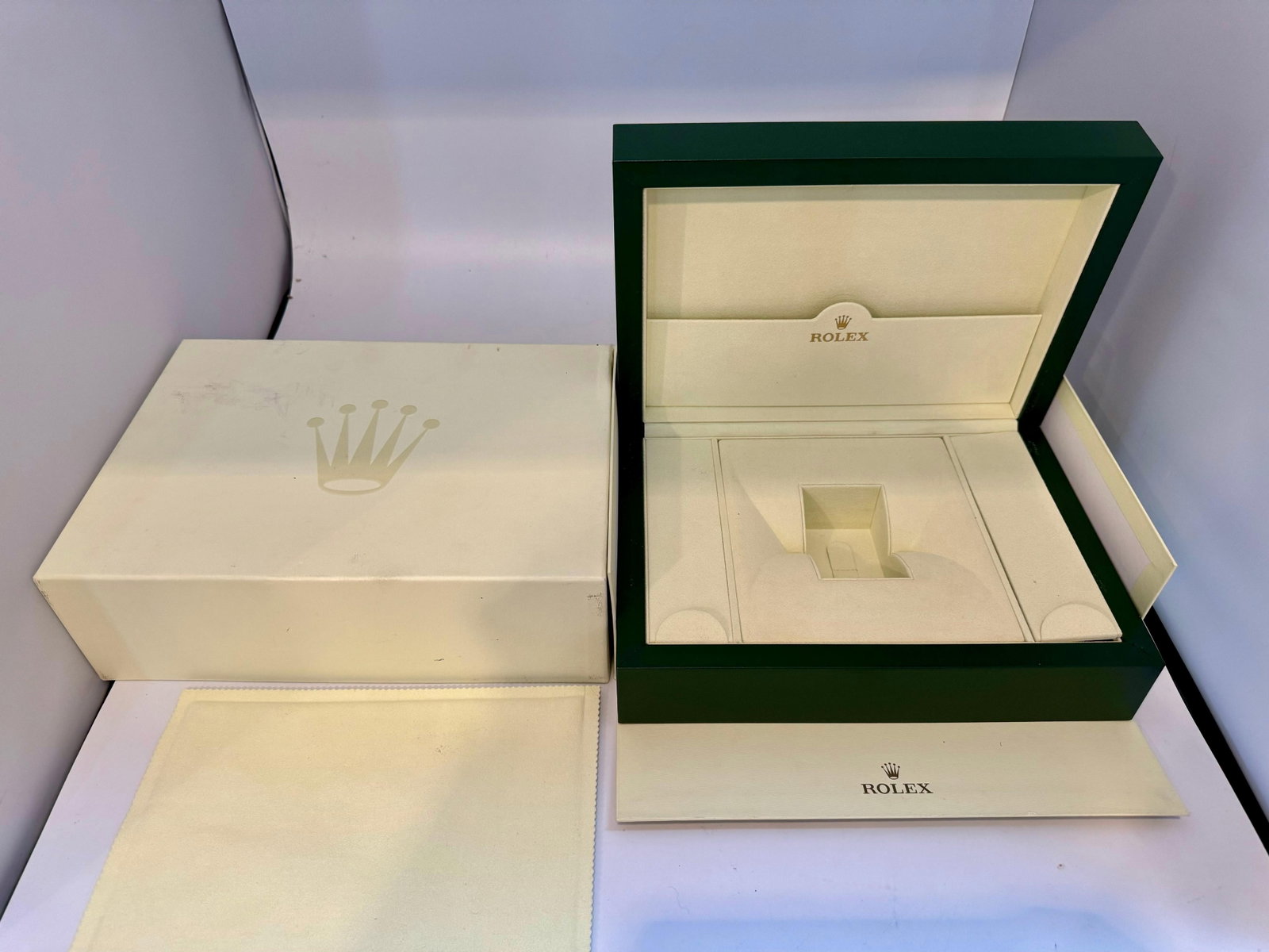 Rolex Watch Box, New Creme Empty Acs. Oyster Perpetual Daytona GMT Datejust - 14