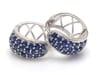 Natural 2.08 cts blue sapphire earrings in 14k gold - 6