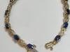 8Ct Natural Oval Blue Sapphire Tennis Bracelet 14 Karat Yellow Gold, 7 Inch Long - 10