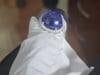10.10 Ct Natural Tanzanite Cabochon & 0.40 Ct Natural Diamond Ring in 18KW Gold - 3