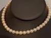 Vintage Cultured Akoya Pearl Necklace Length 14" , 18 Karat Yellow Gold Clasp - 16