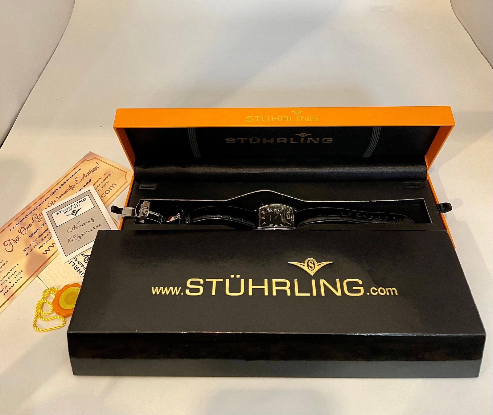 Stuhrling Brand New Watch with Box Paper and Leather Belt - 13