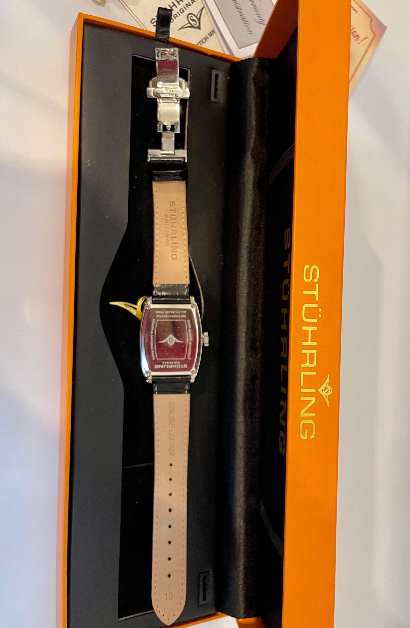 Stuhrling Brand New Watch with Box Paper and Leather Belt - 2