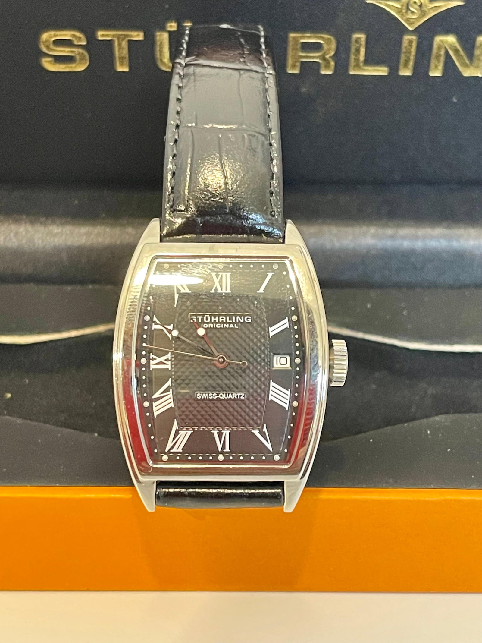 Stuhrling Brand New Watch with Box Paper and Leather Belt - 3