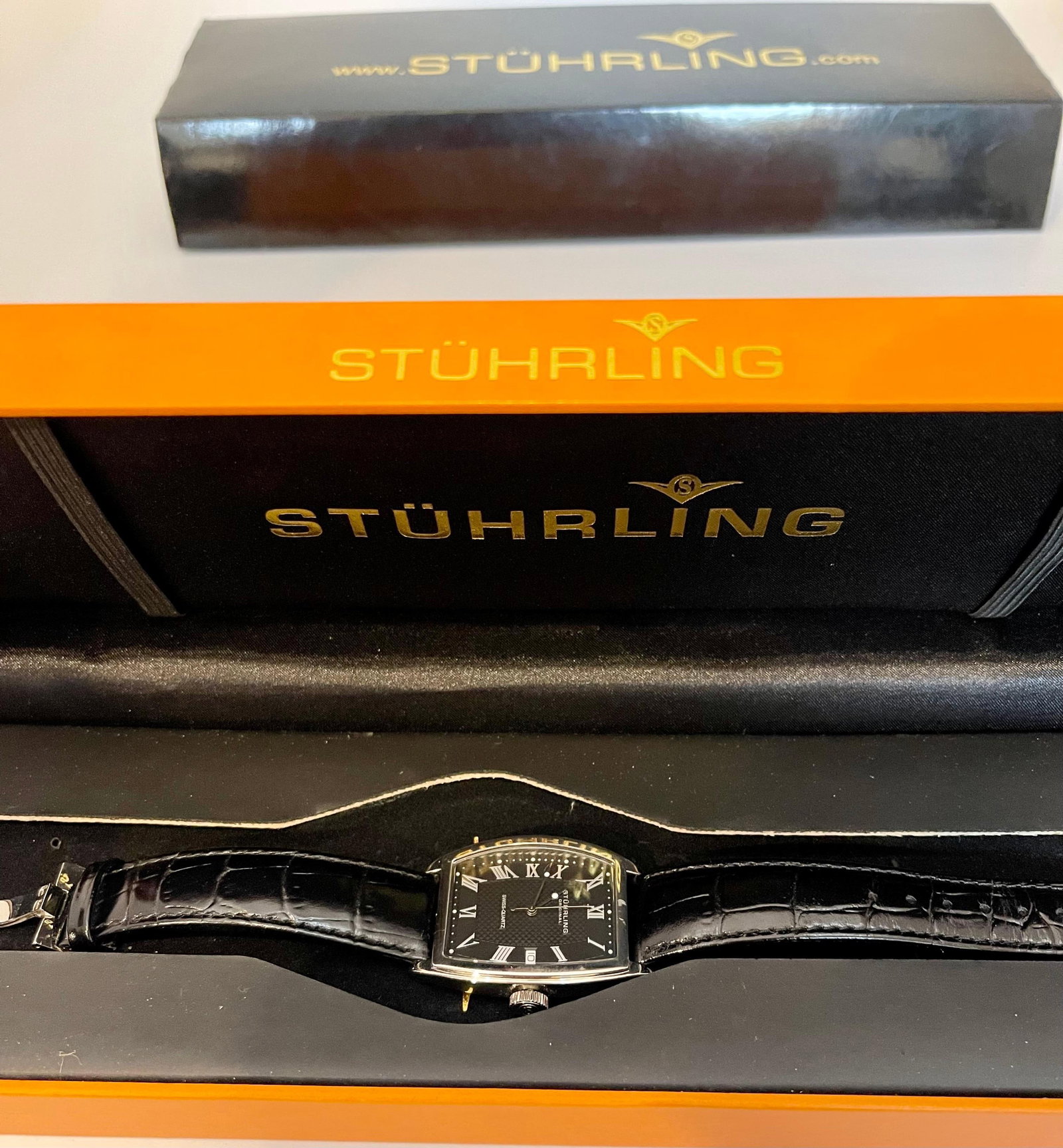 Stuhrling Brand New Watch with Box Paper and Leather Belt - 8