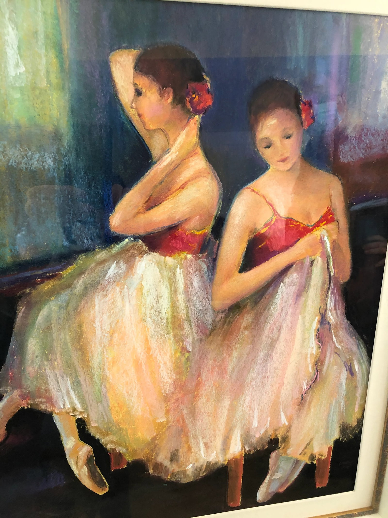 Pastel of Dancers by Acclaimed Artist Alice Pritchard - 4