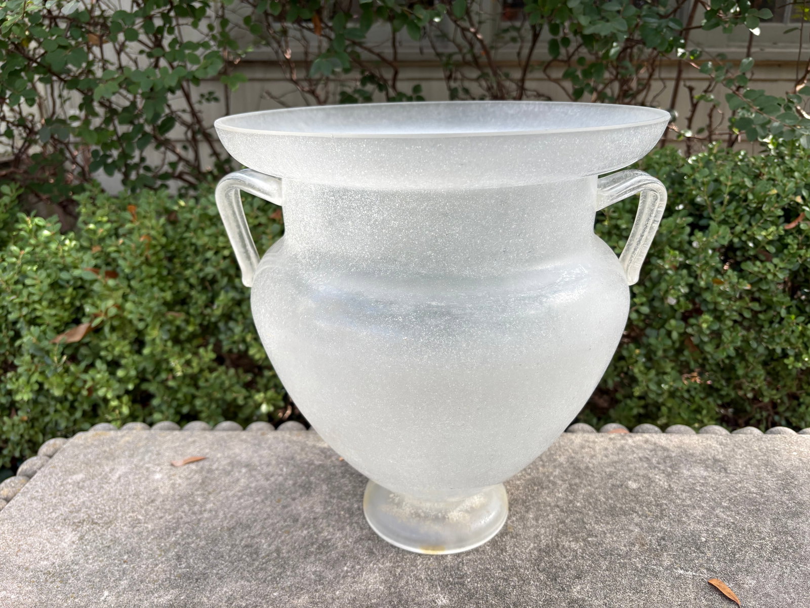 1930s Murano Glass Urn Signed Seguso - 2