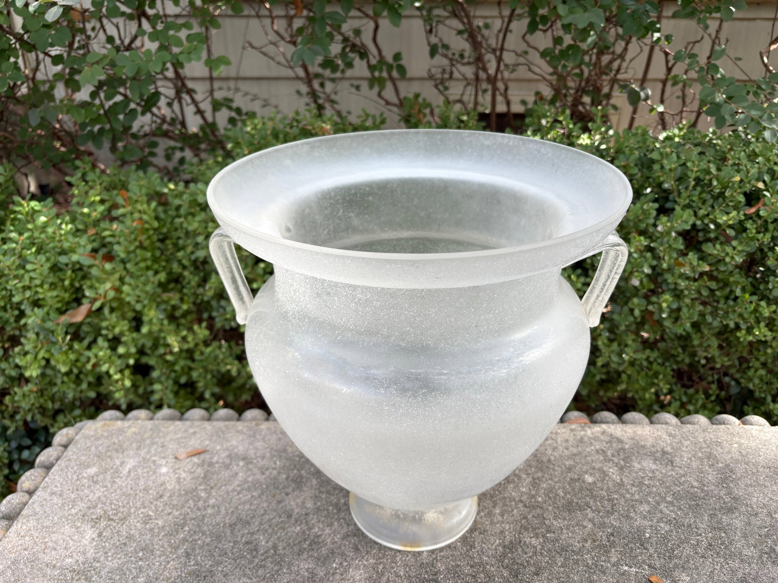 1930s Murano Glass Urn Signed Seguso - 3