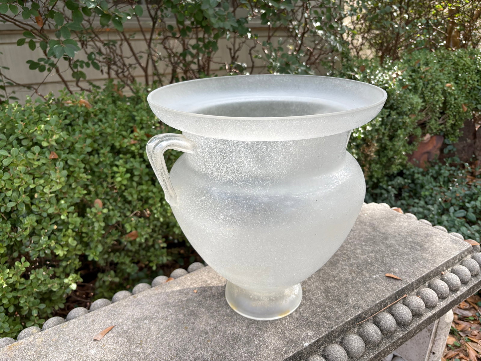 1930s Murano Glass Urn Signed Seguso - 4