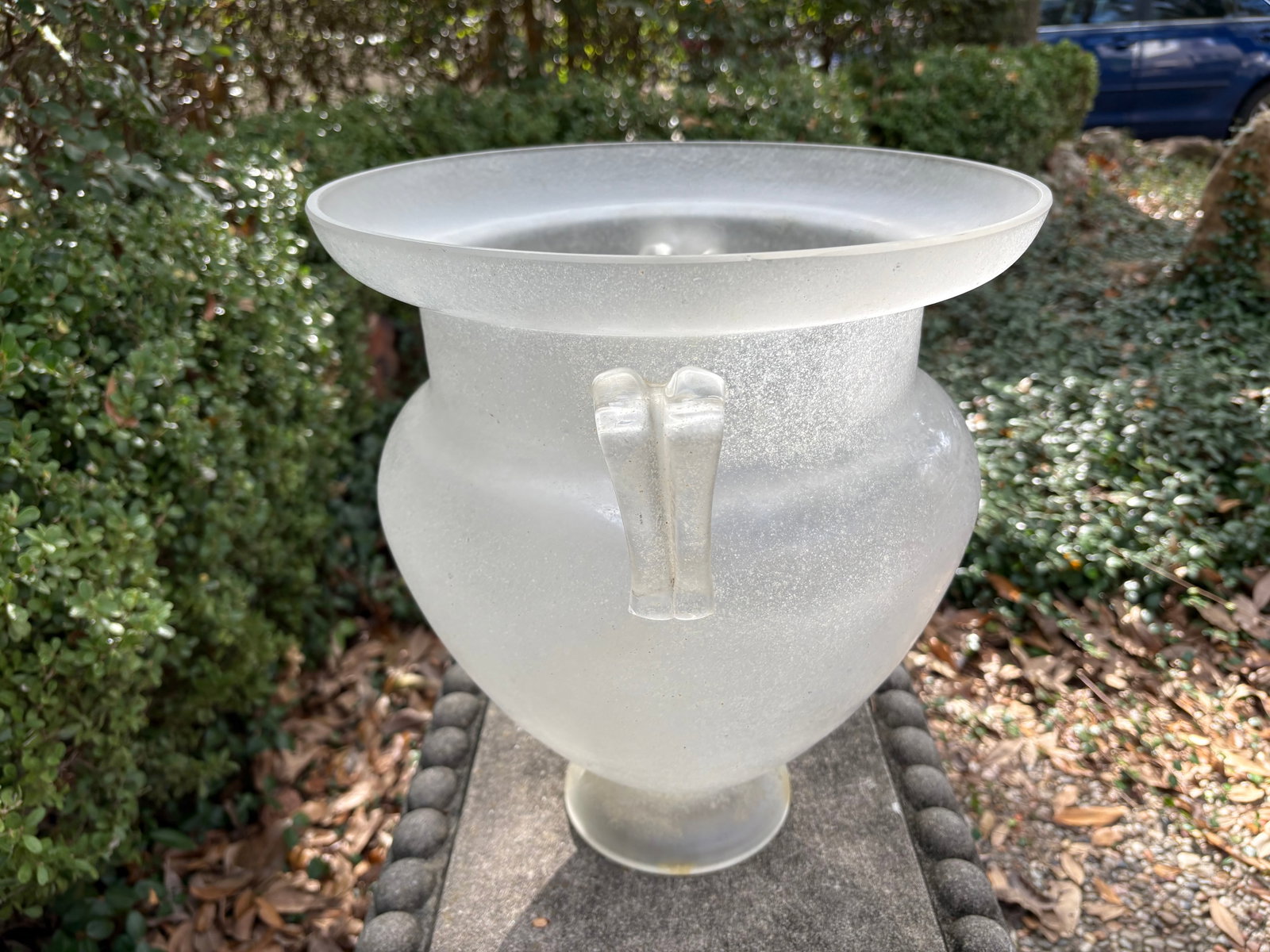1930s Murano Glass Urn Signed Seguso - 6