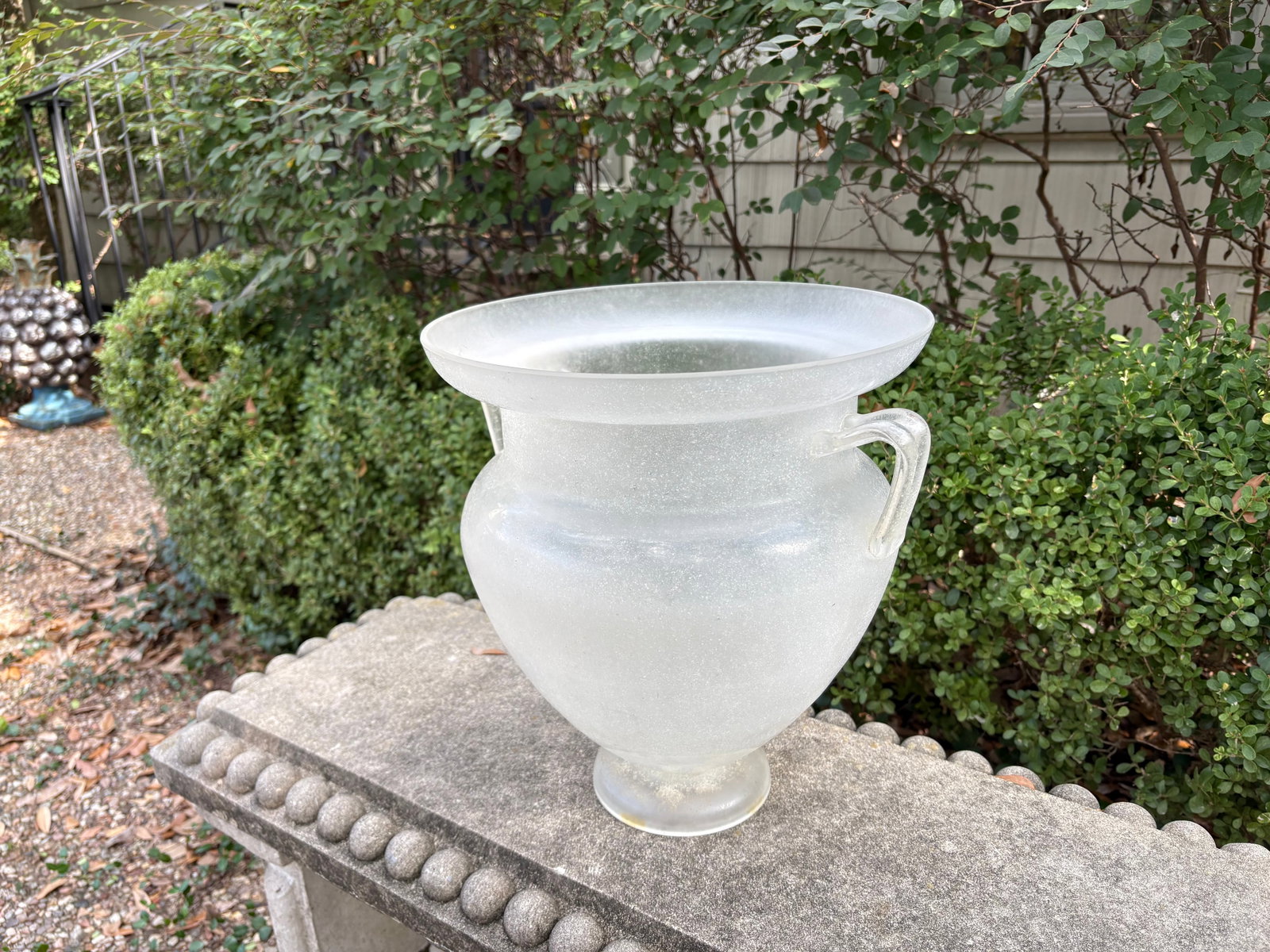 1930s Murano Glass Urn Signed Seguso - 9