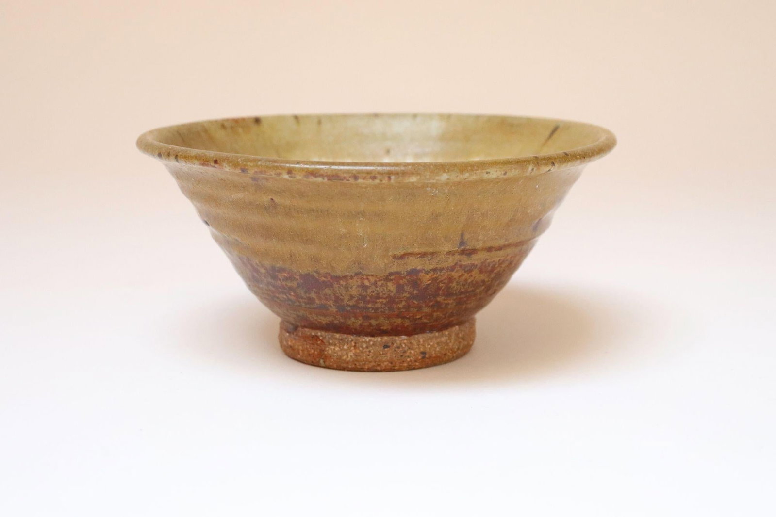 Petite Vintage Ochre Studio Pottery Bowl by Deanna Nichols - 3