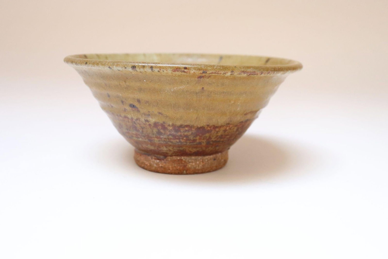 Petite Vintage Ochre Studio Pottery Bowl by Deanna Nichols - 4