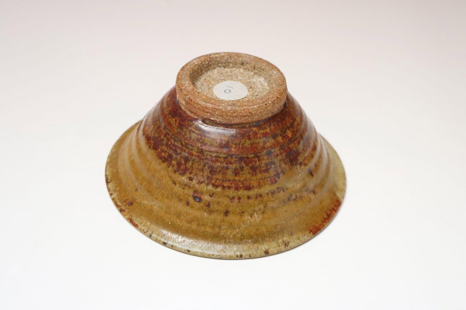 Petite Vintage Ochre Studio Pottery Bowl by Deanna Nichols - 6