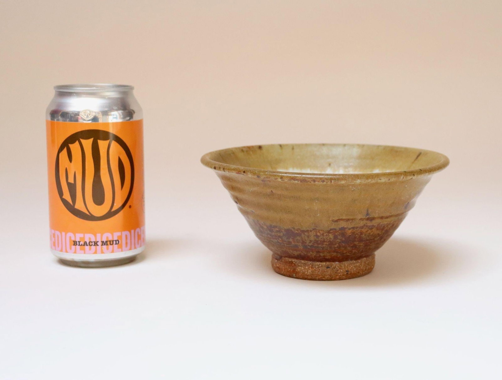Petite Vintage Ochre Studio Pottery Bowl by Deanna Nichols - 7