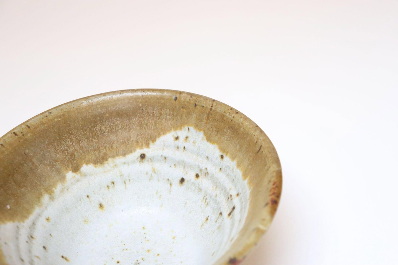 Petite Vintage Ochre Studio Pottery Bowl by Deanna Nichols - 8