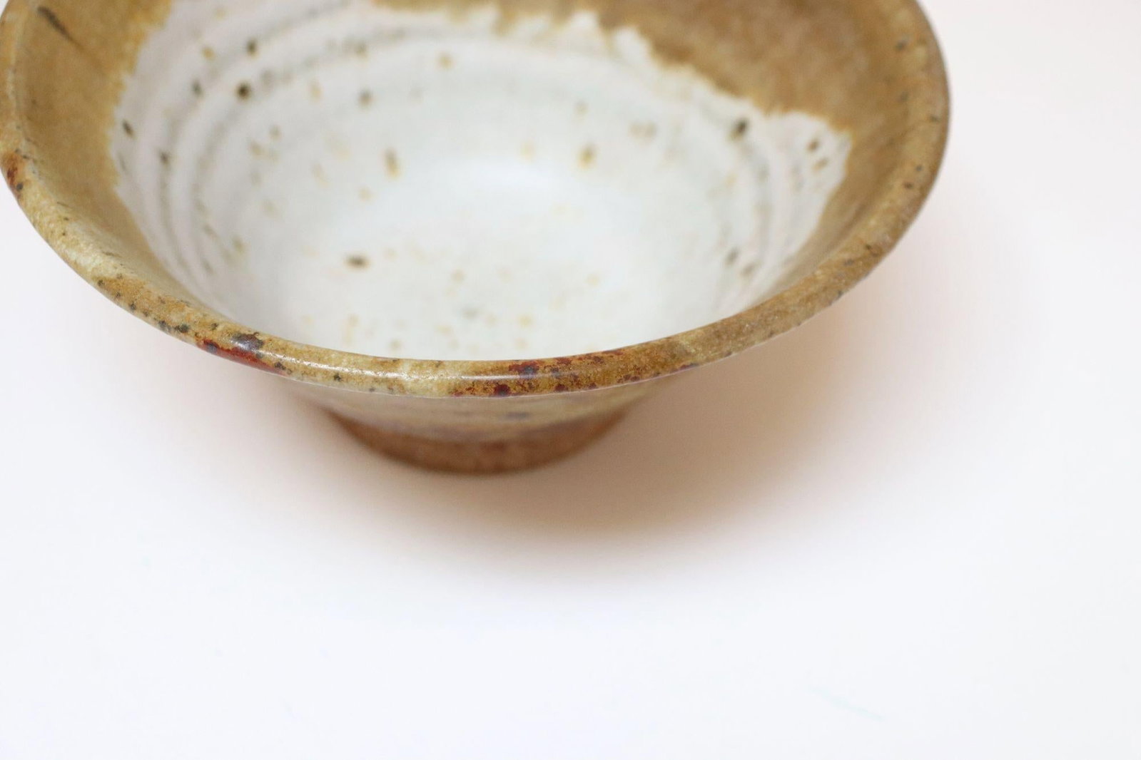 Petite Vintage Ochre Studio Pottery Bowl by Deanna Nichols - 9