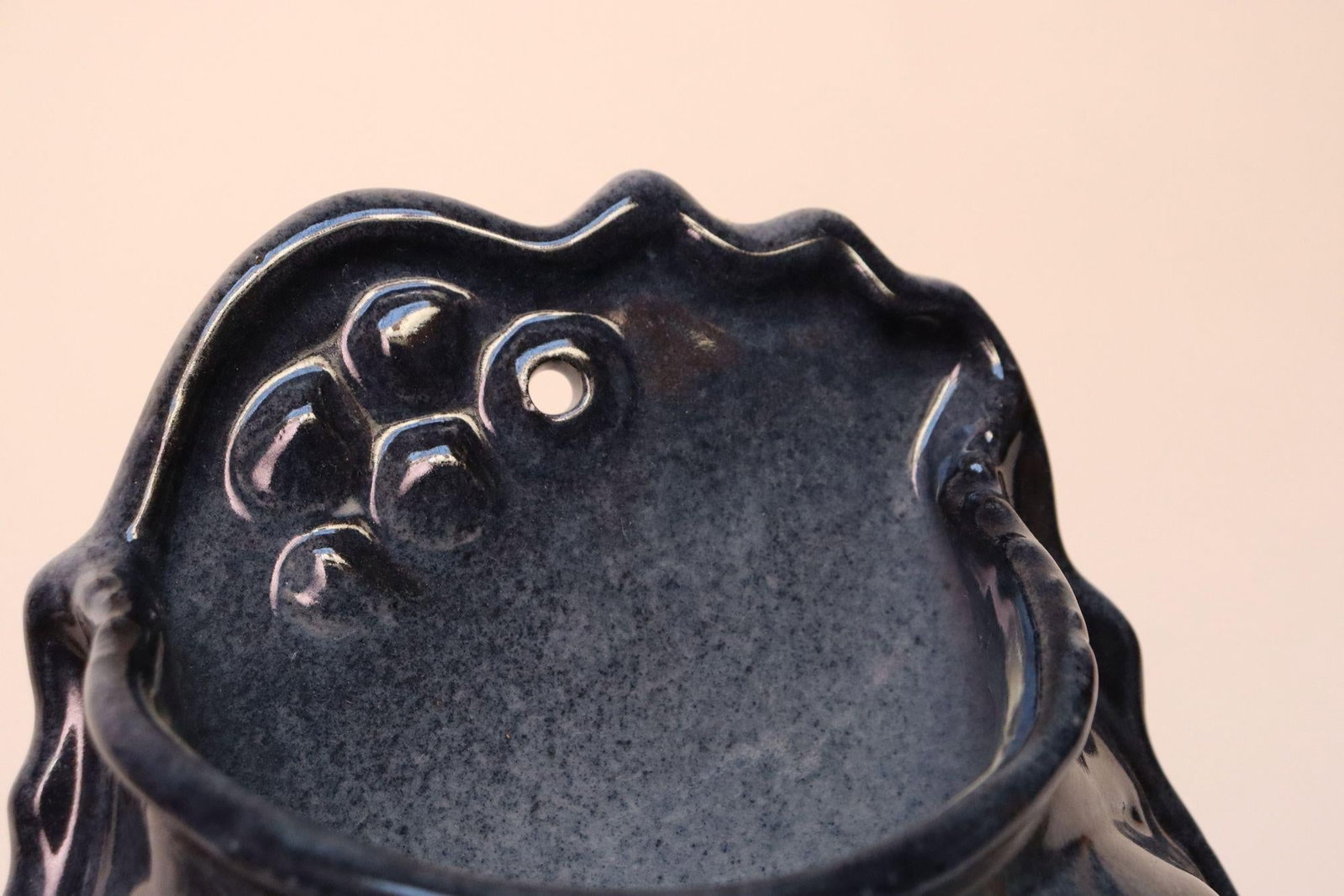 Mid-Century Modern Studio Pottery Blue Ombré Letter Holder by Deanna Nichols - 13
