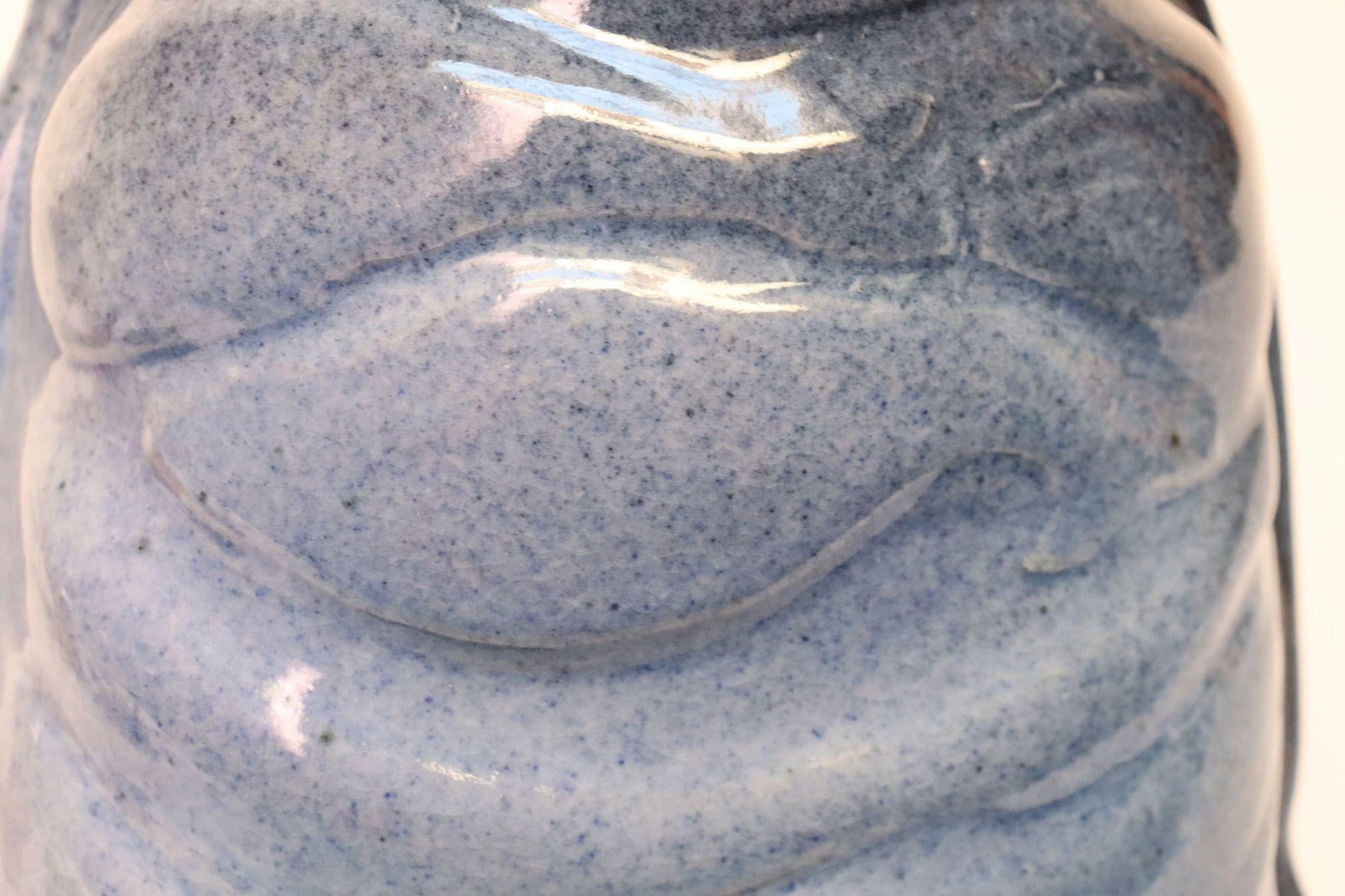 Mid-Century Modern Studio Pottery Blue Ombré Letter Holder by Deanna Nichols - 15