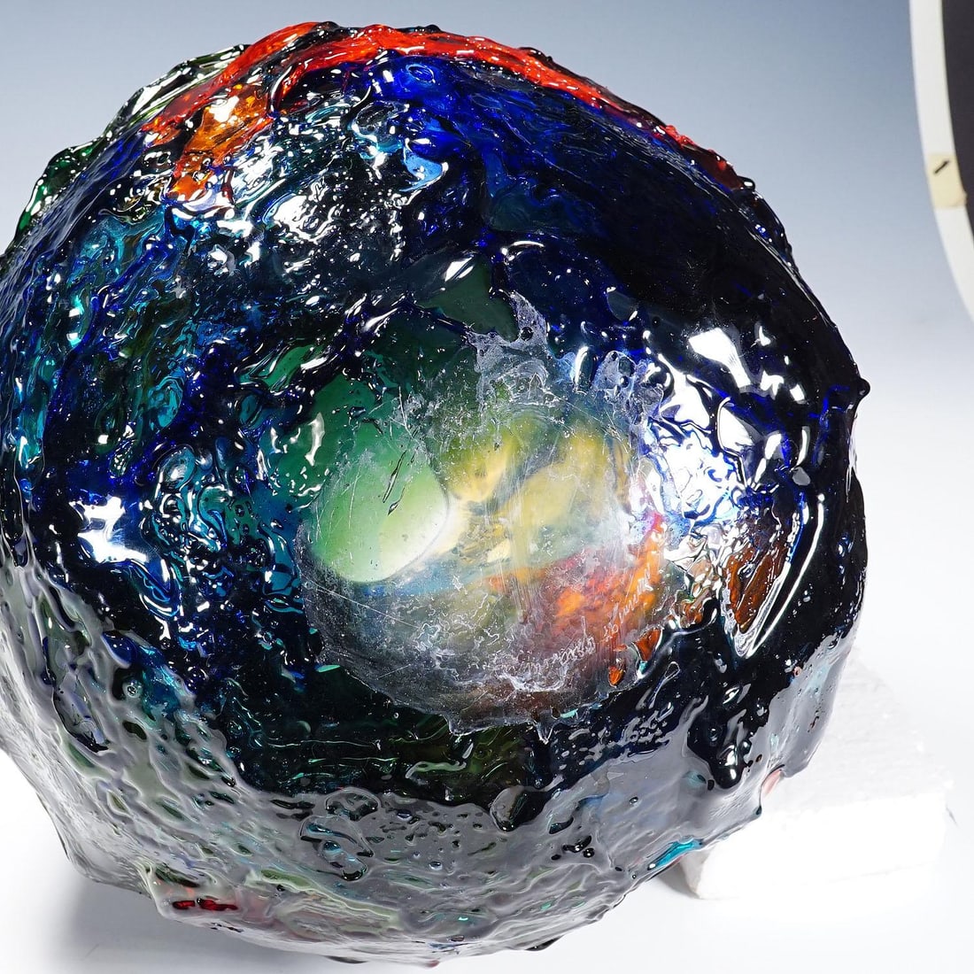 Large Spherical Vase Geacolor by Gae Aulenti for Venini, Murano, 1997 - 11
