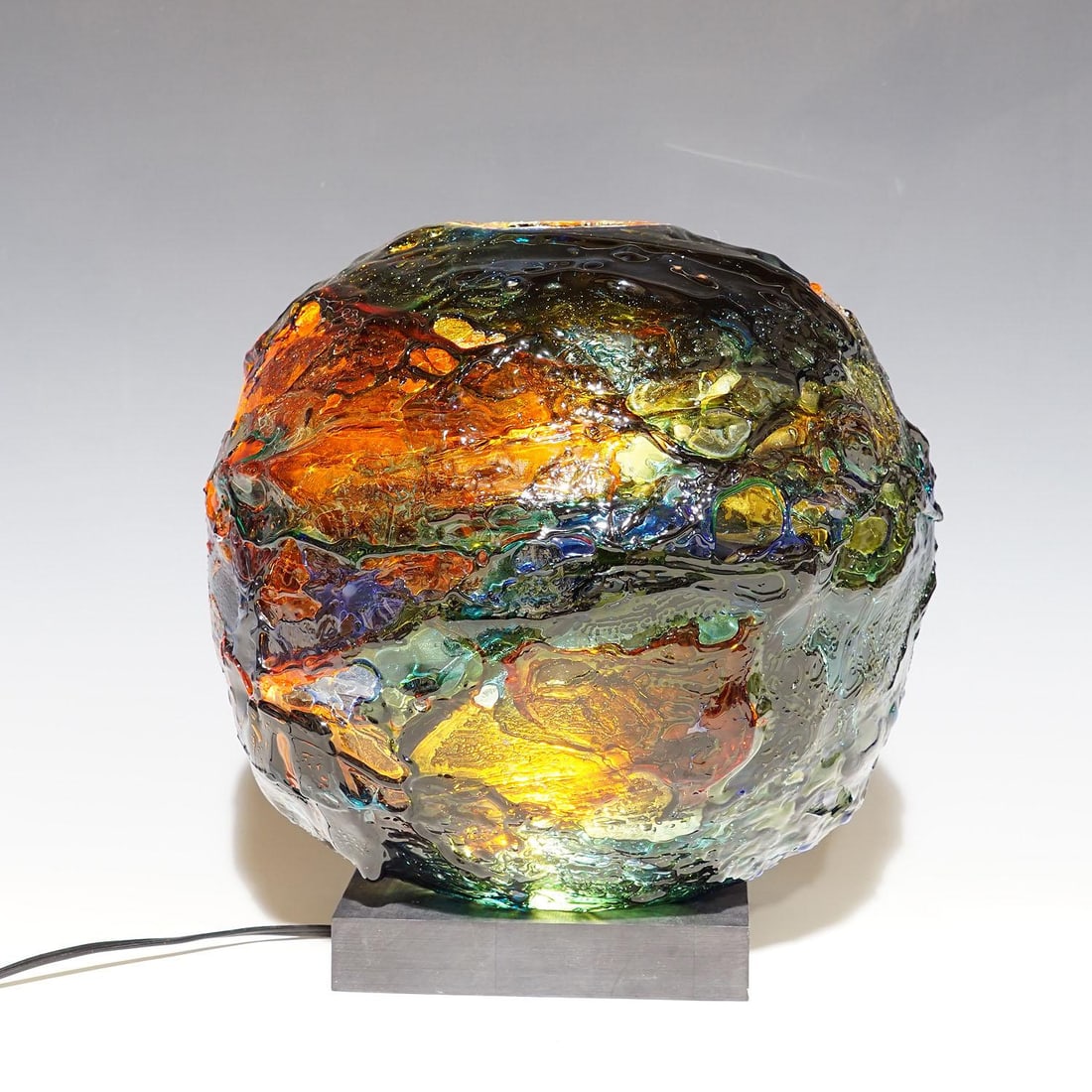 Large Spherical Vase Geacolor by Gae Aulenti for Venini, Murano, 1997 - 6