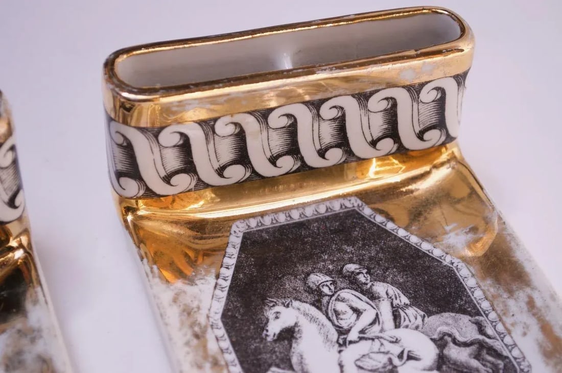 Piero Fornesetti "Equestrian" Ashtrays - A Pair - 9