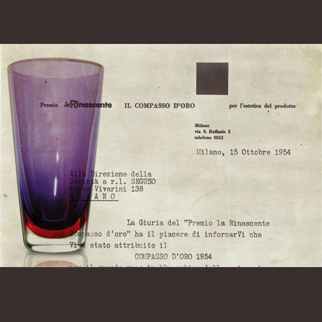 Rare Art Glass Vase by Flavio Poli for Seguso Vetri d'Arte - 8
