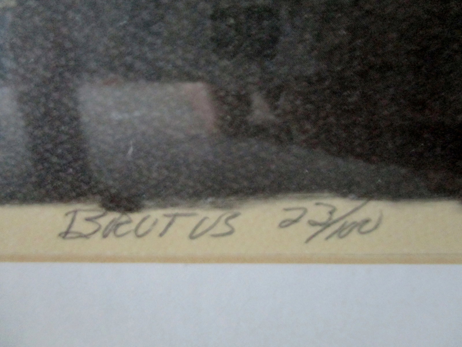 1970s "Brutus" Etching Numbered 23/100 by Paul Russell, Framed - 5