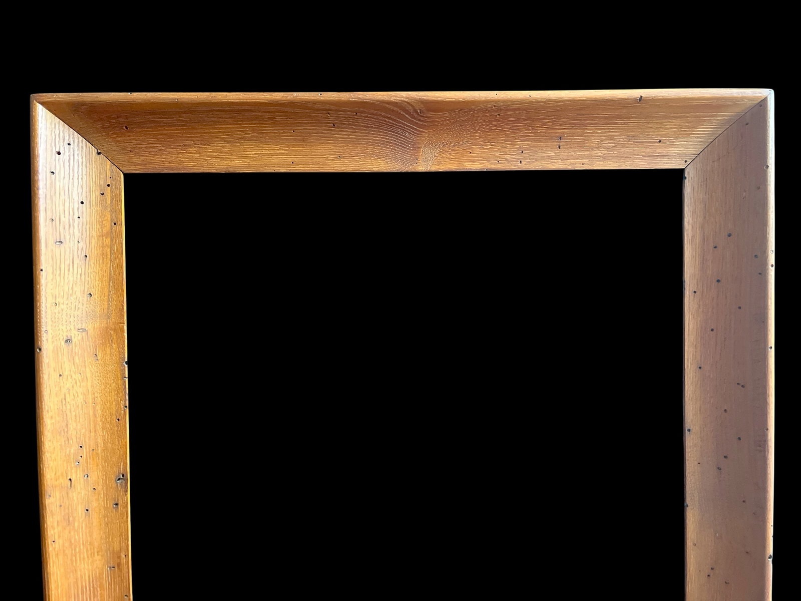 Antique Early 20th Century Wormwood Oak Picture Frame With Original Finish for 18" X 24" Art - 2