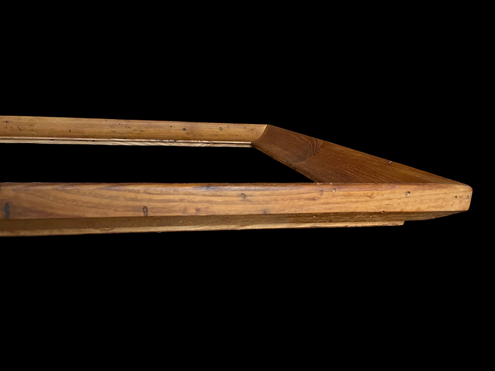 Antique Early 20th Century Wormwood Oak Picture Frame With Original Finish for 18" X 24" Art - 6