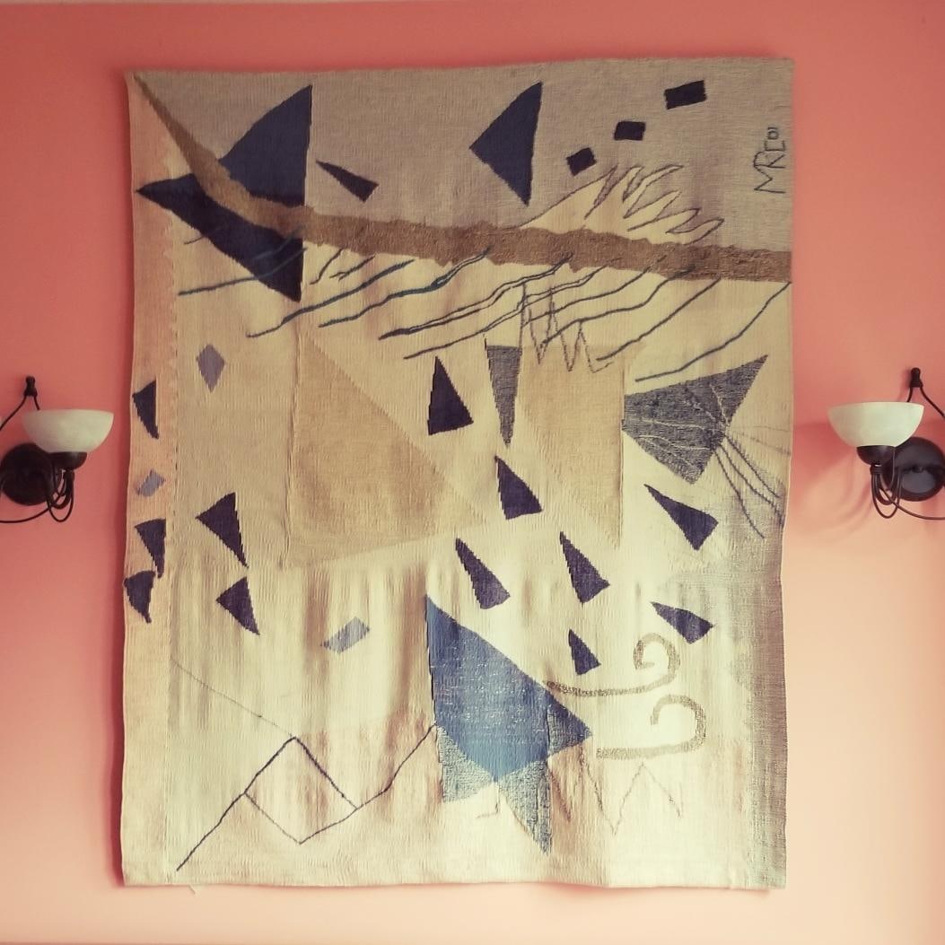 Triangle III and Triangle V: Law of Three Series - Hand Woven Tapestries 1900-2002 - 2