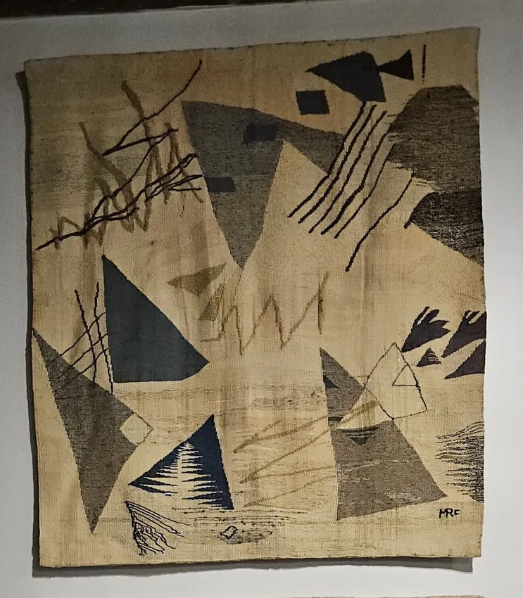 Triangle III and Triangle V: Law of Three Series - Hand Woven Tapestries 1900-2002 - 3