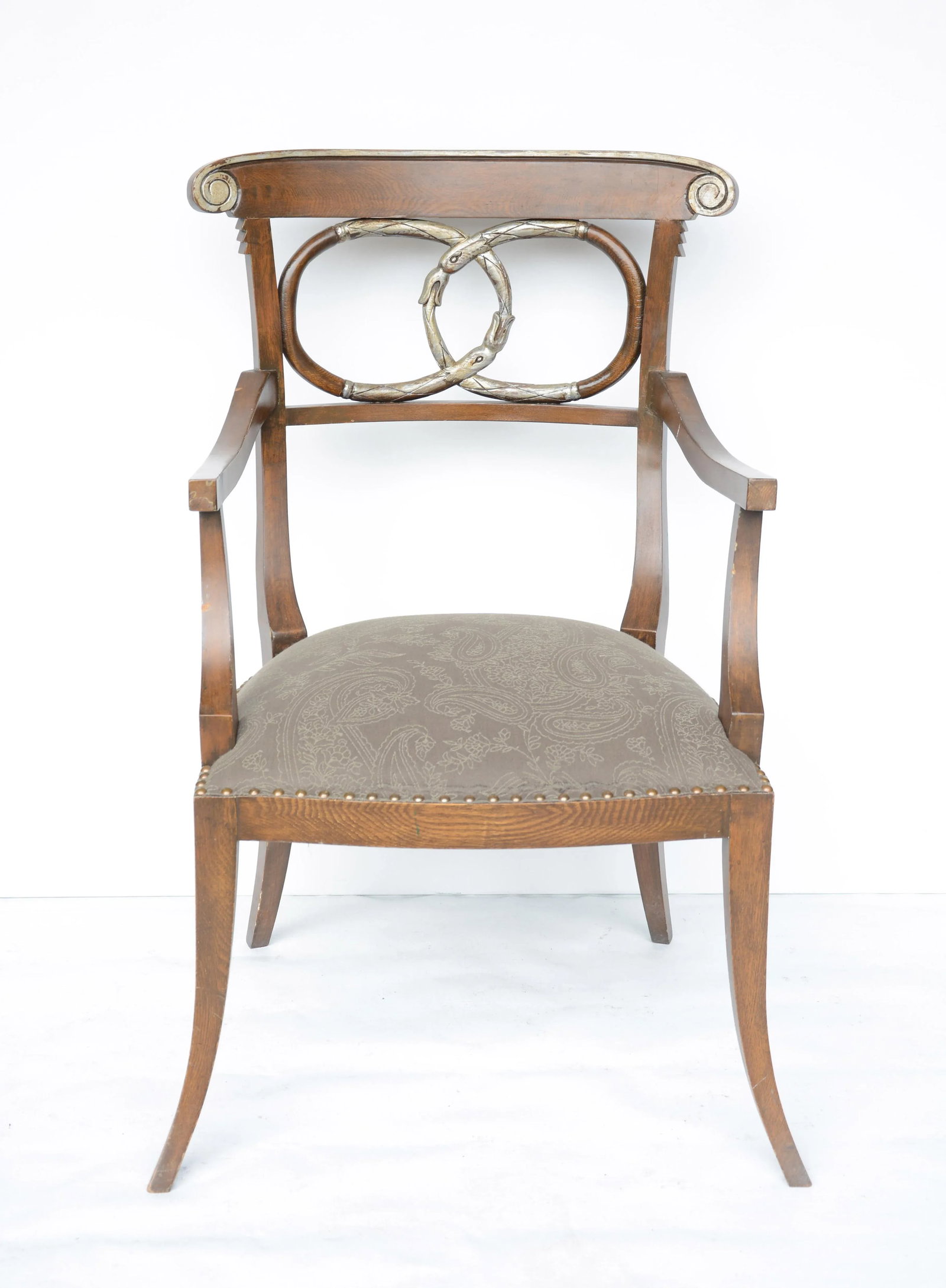 Vintage Hand Carved Chair - 7