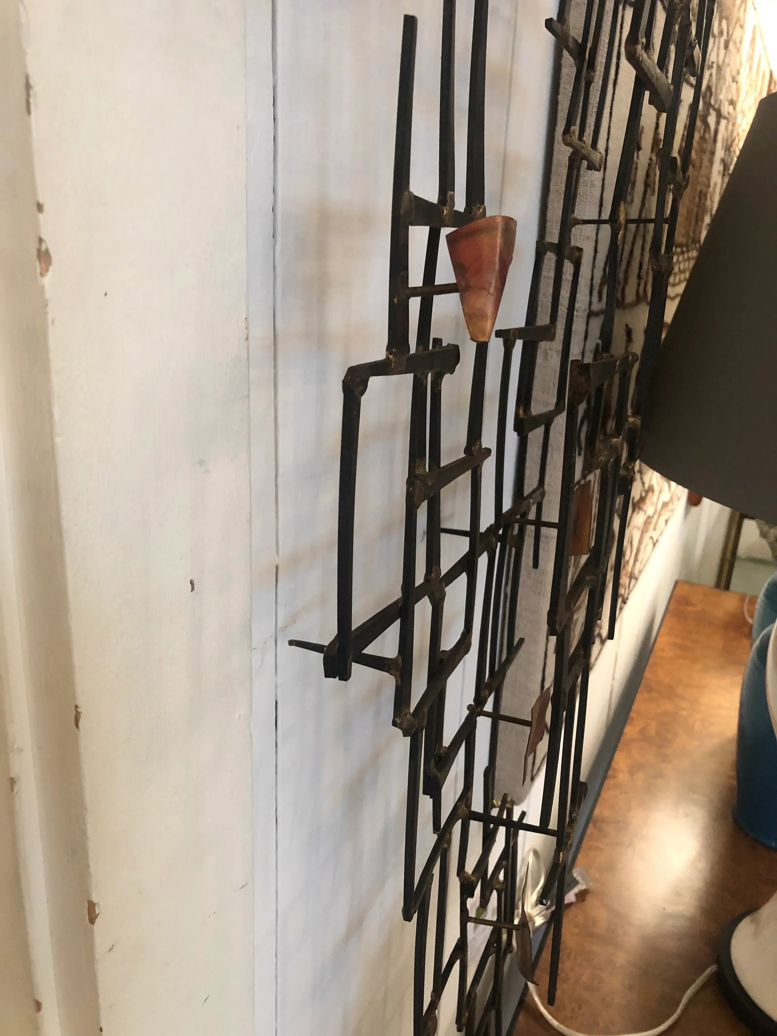 Abstract Iron & Copper Wall Sculpture - 7