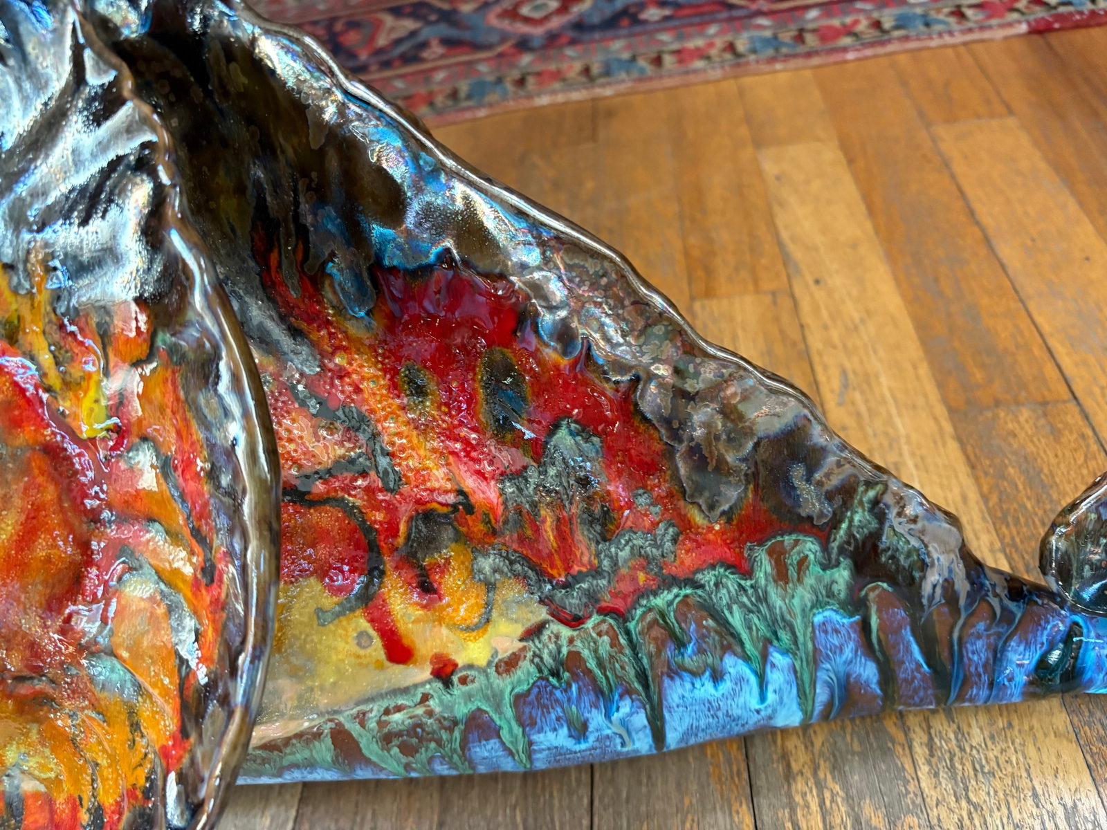 1950s Italian Glazed Terracotta Fish Sculpture - 8
