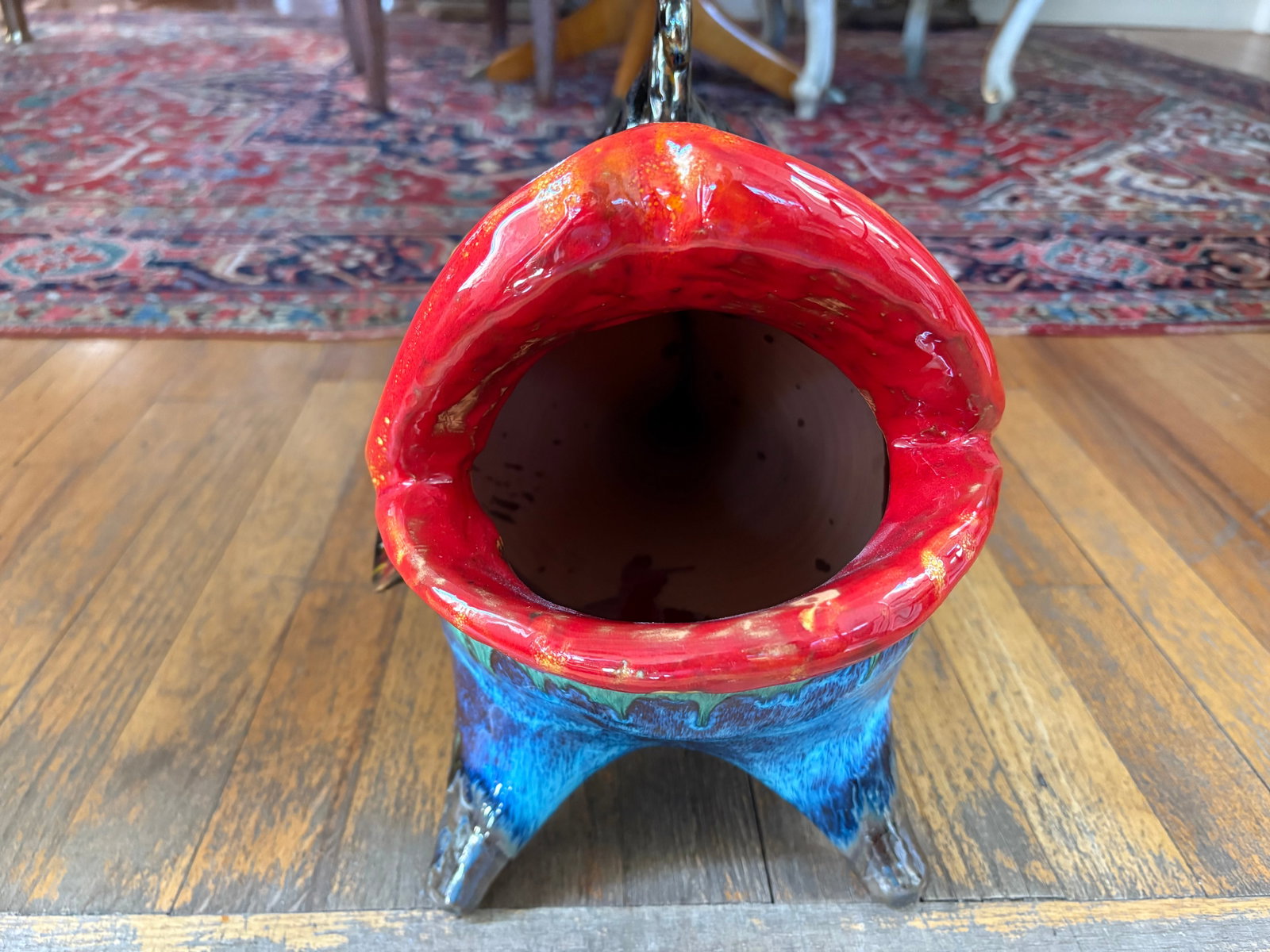 1950s Italian Glazed Terracotta Fish Sculpture - 9