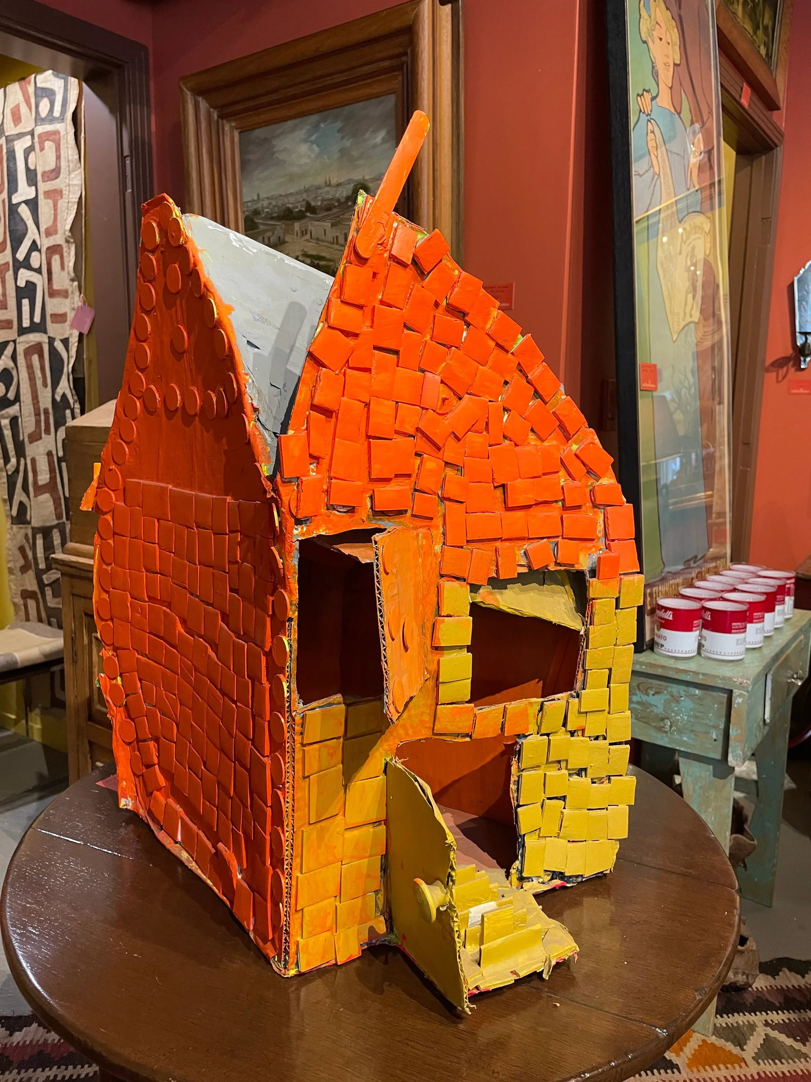 Contemporary Outsider Art Mixed-Media Sculpture of Affordable Housing - 10