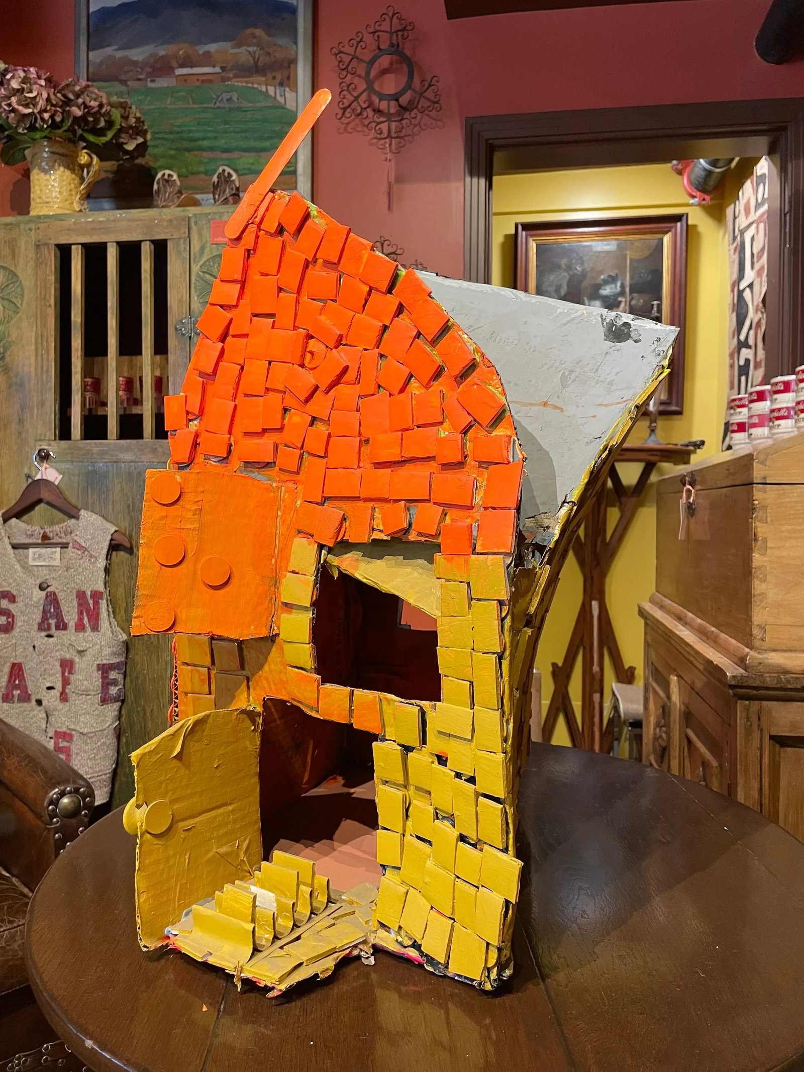 Contemporary Outsider Art Mixed-Media Sculpture of Affordable Housing - 2