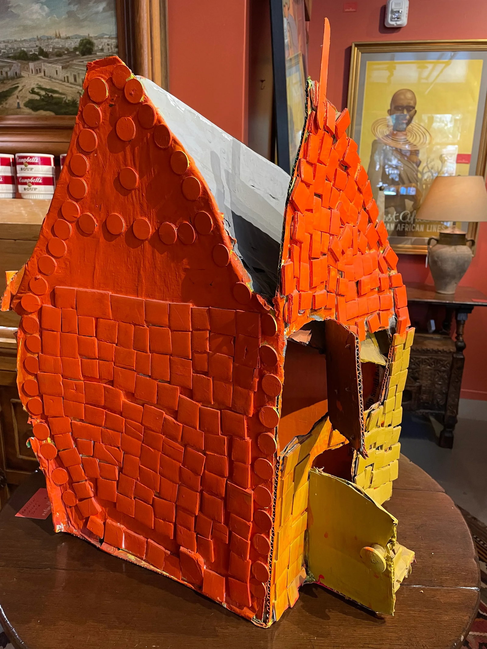 Contemporary Outsider Art Mixed-Media Sculpture of Affordable Housing - 4