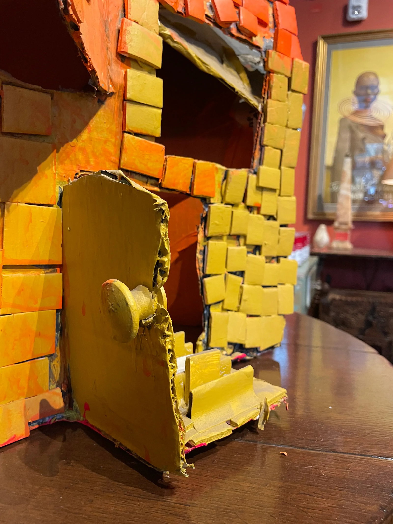 Contemporary Outsider Art Mixed-Media Sculpture of Affordable Housing - 5