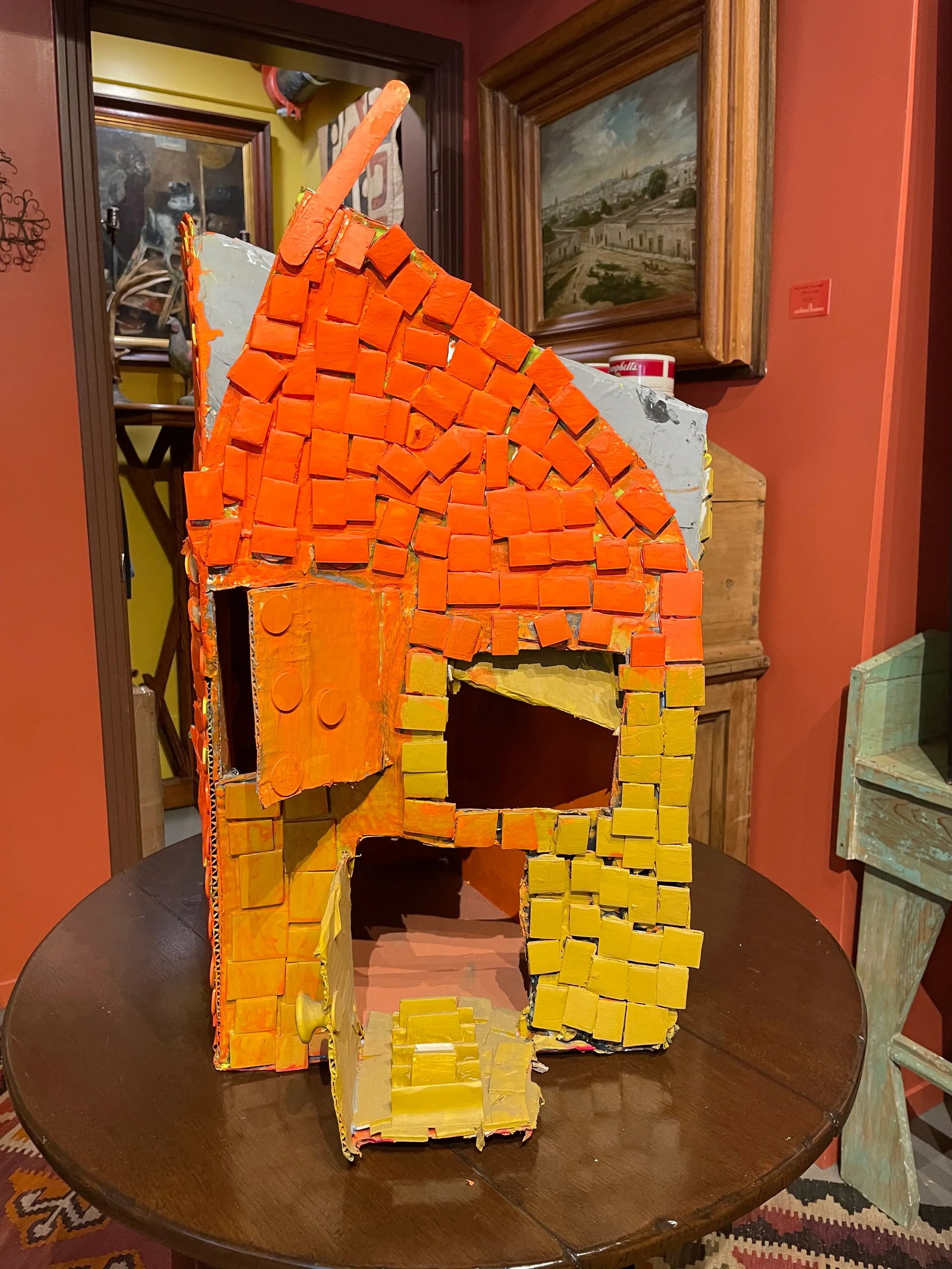 Contemporary Outsider Art Mixed-Media Sculpture of Affordable Housing - 6
