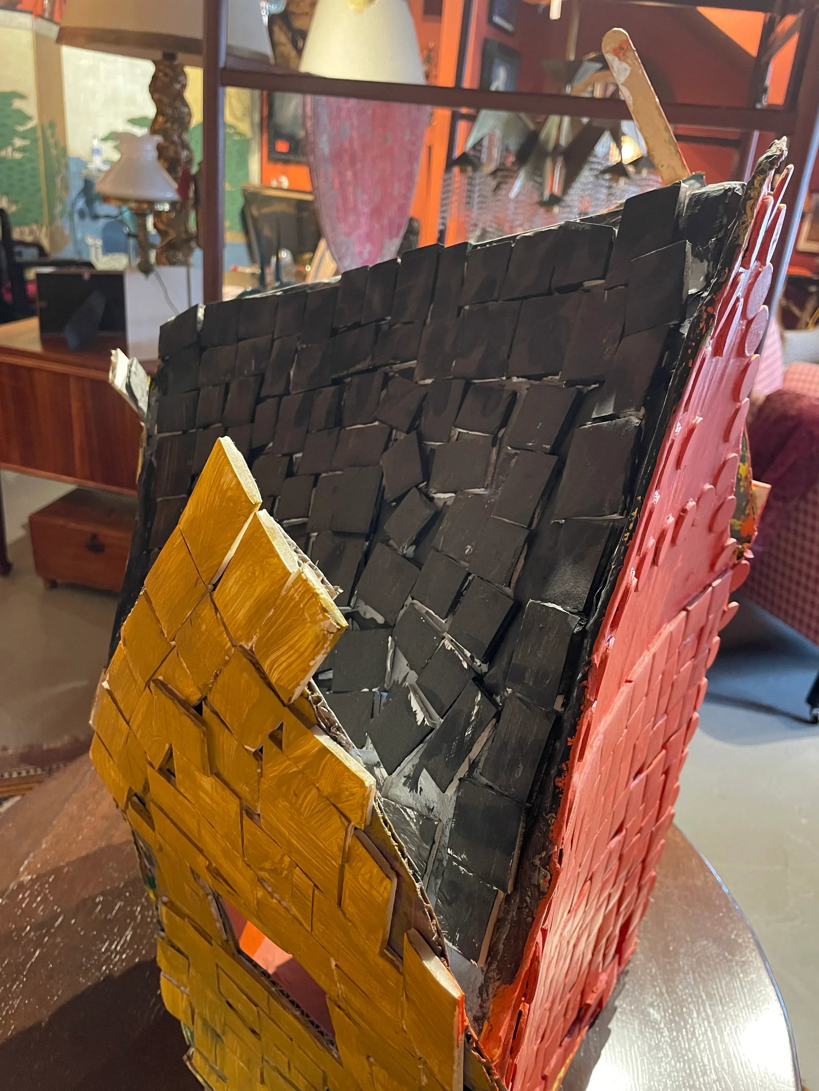 Contemporary Outsider Art Mixed-Media Sculpture of Affordable Housing - 8