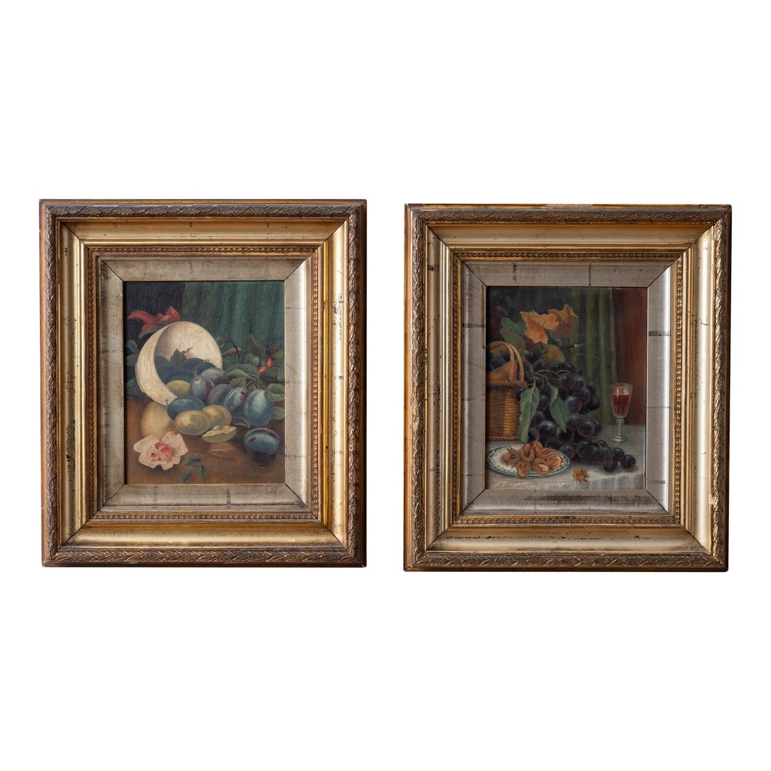 Pair of Victorian Still Life Oil Paintings, English, c.1870 (1 of 13)