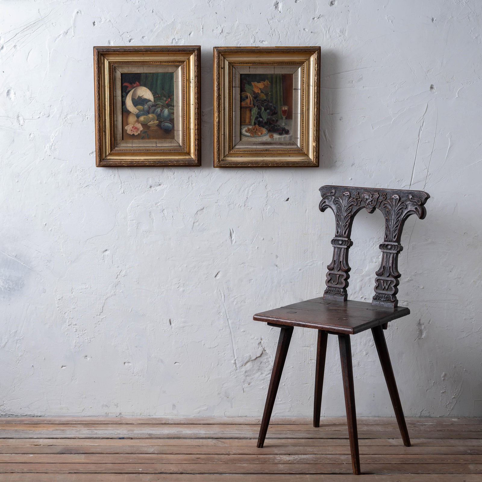 Pair of Victorian Still Life Oil Paintings, English, c.1870 - 2