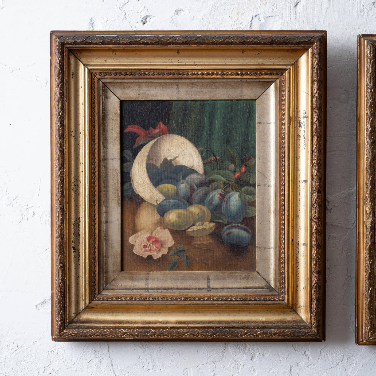Pair of Victorian Still Life Oil Paintings, English, c.1870 - 3