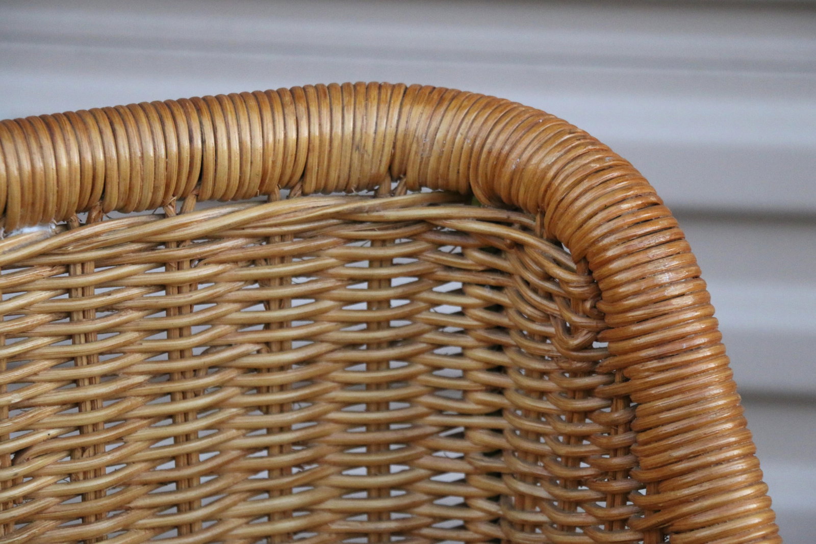 Pair of Vintage Harvey Probber Model D43 Wicker Cantilever Armchairs, 1970s - 5