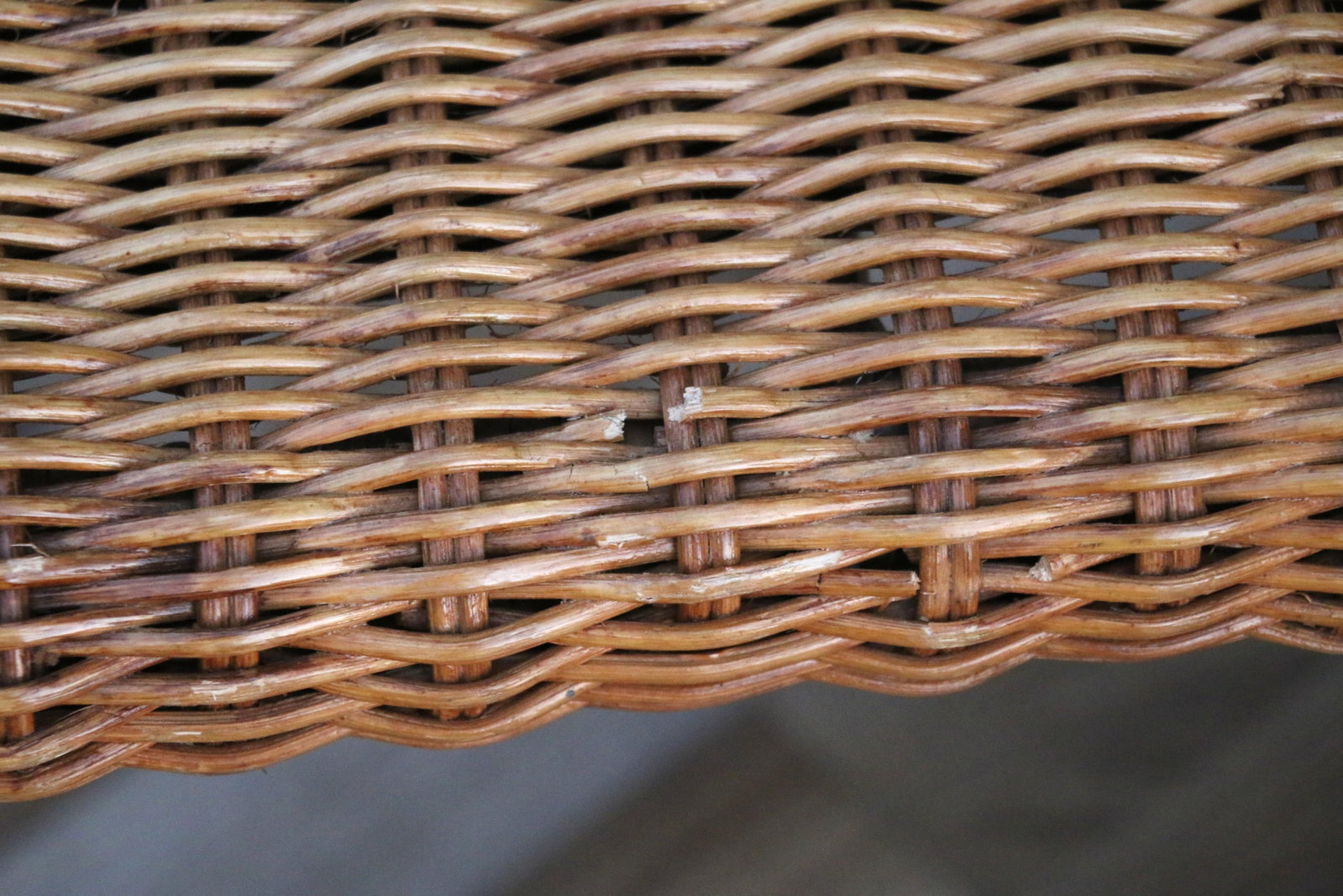 Pair of Vintage Harvey Probber Model D43 Wicker Cantilever Armchairs, 1970s - 6