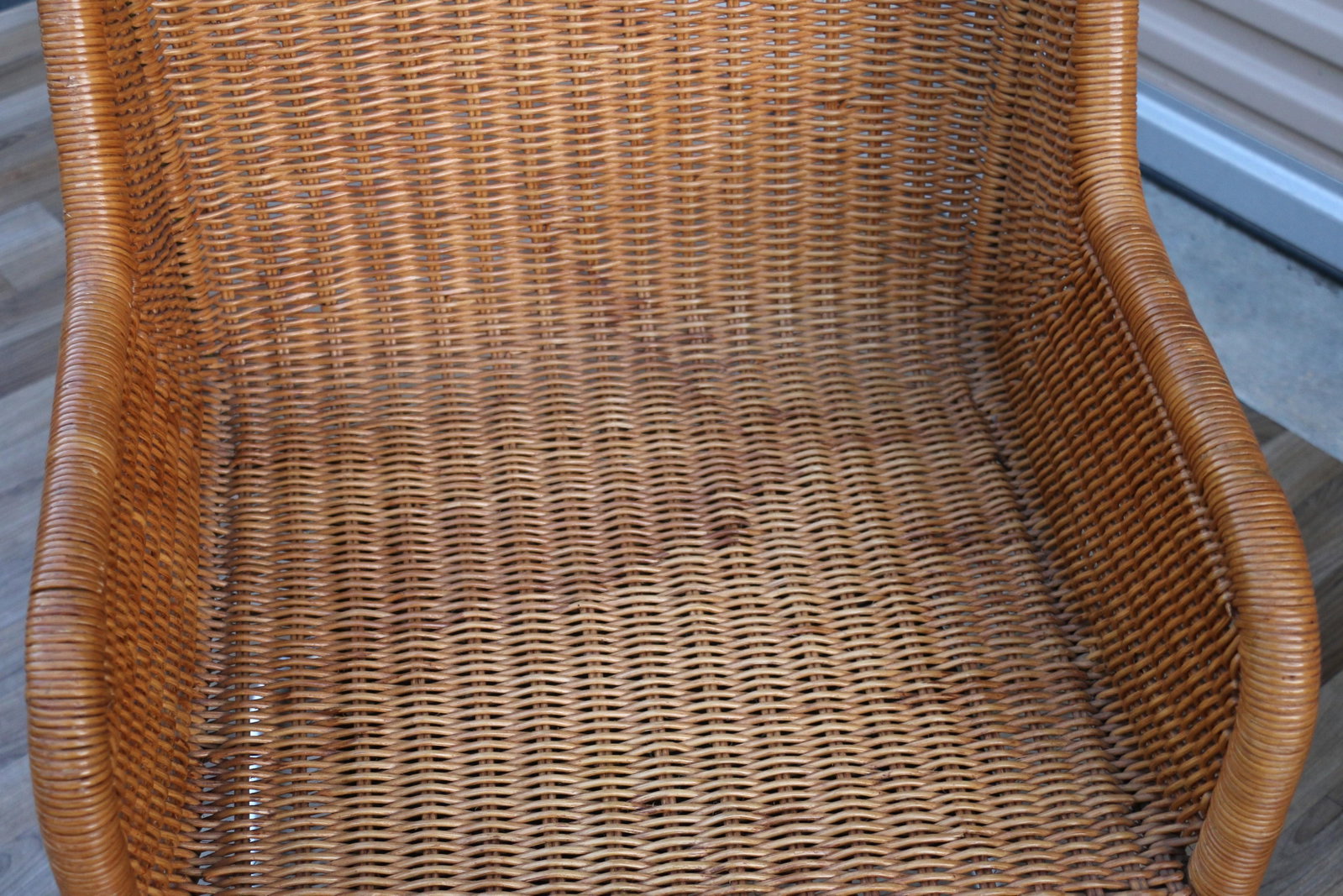 Pair of Vintage Harvey Probber Model D43 Wicker Cantilever Armchairs, 1970s - 9